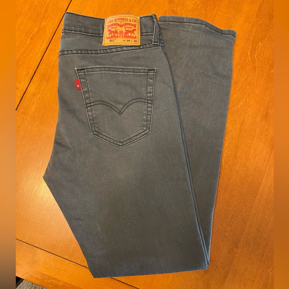 Mens Levi’s 511 Grey jeans